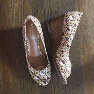 Naturalizer Narlene Vanilla Print Wedges